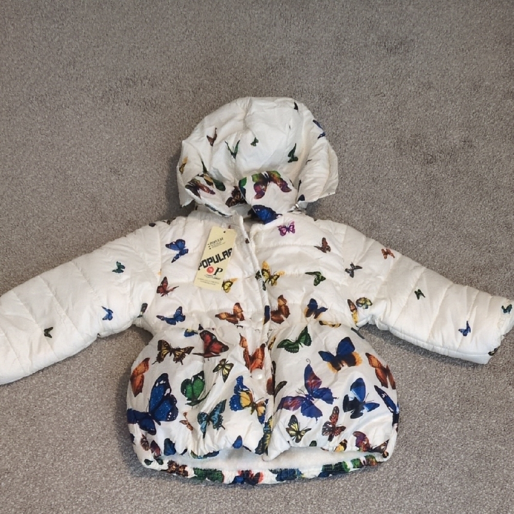Kids Butterfly Print Jacket